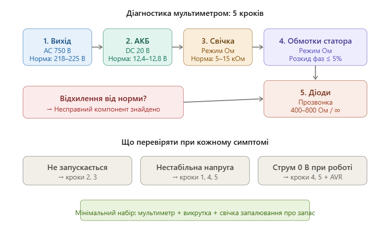 Діагностика мультиметром