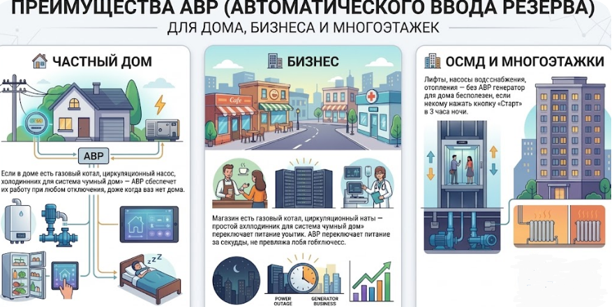 Преимущества АВР