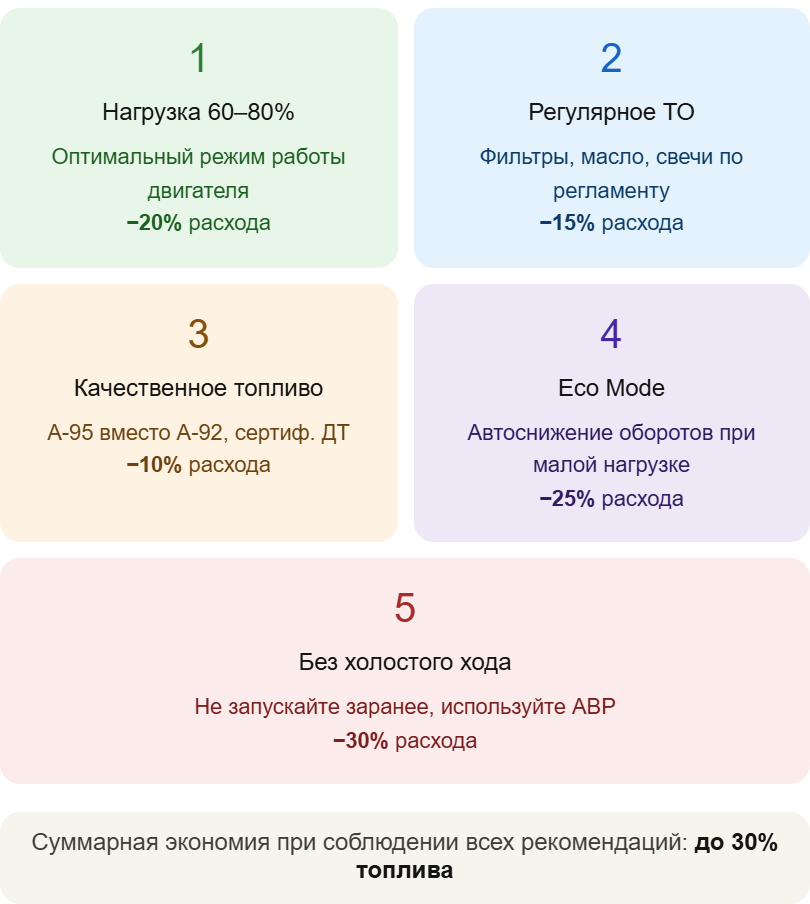 Как уменьшить расход топлива