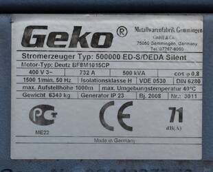 Генератор дизельний GEKO 60000 (48 кВт)