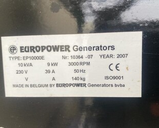 Генератор бензиновий EUROPOWER EP 10000 Е (9кВт) з АВР