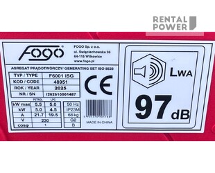 Генератор инверторный FOGO F6001ISG (5 кВт)